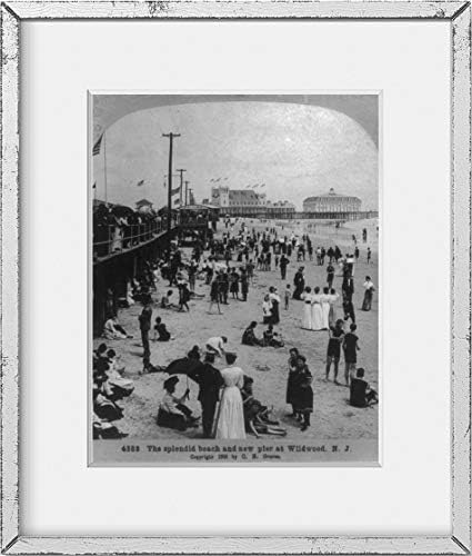 תמונות אינסופיות צילום: חוף מפואר | מזח חדש | ווילדווד ניו ג'רזי | 1905 | רביית צילום היסטורית